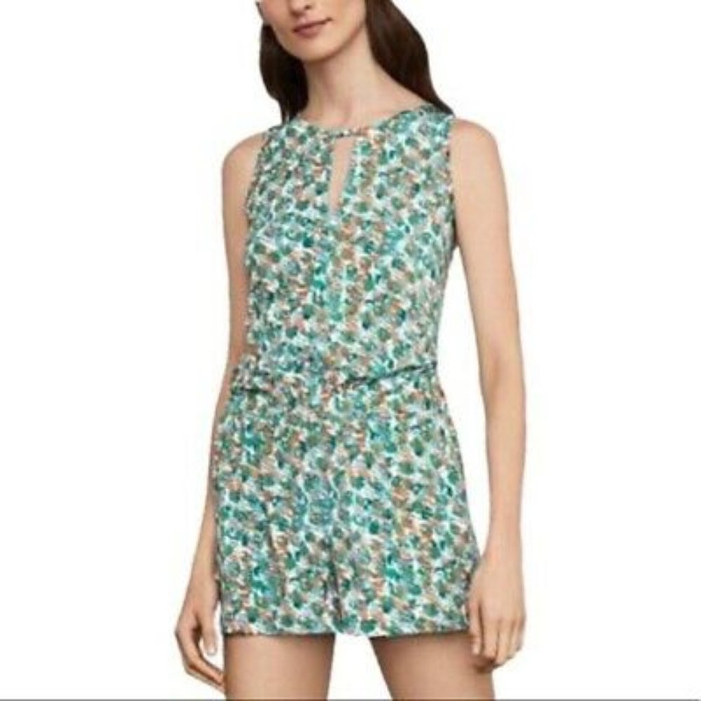 BCBGMAXAZRIA Printed Romper Women's Size XS Sleeveless Shorts Gently worn in goo